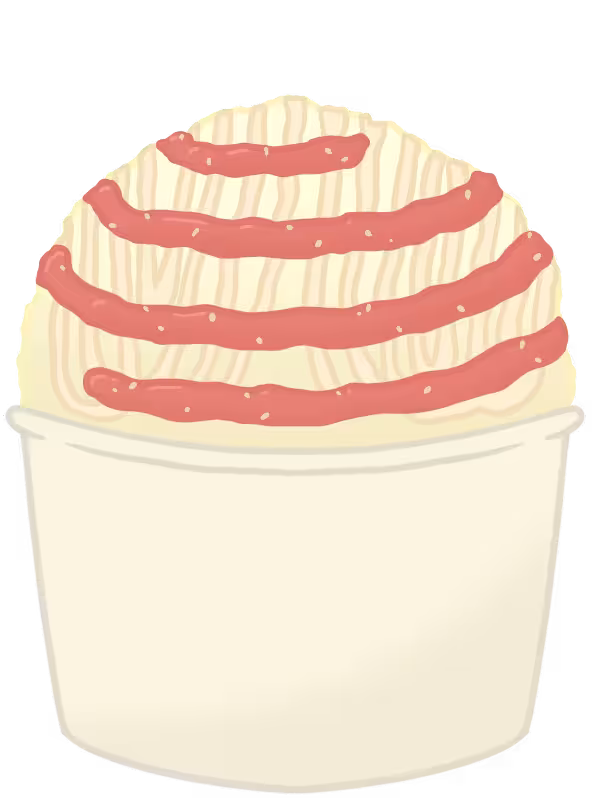 Strawberry Lemonade shave ice cup